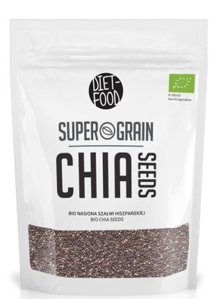 CHIA - NASIONA SZAŁWII HISZPAŃSKIEJ BIO 200 g - DIET-FOOD