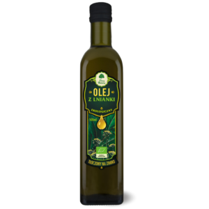 OLEJ Z LNIANKI (RYDZOWY) TŁOCZONY NA ZIMNO BIO 500 ml - DARY NATURY