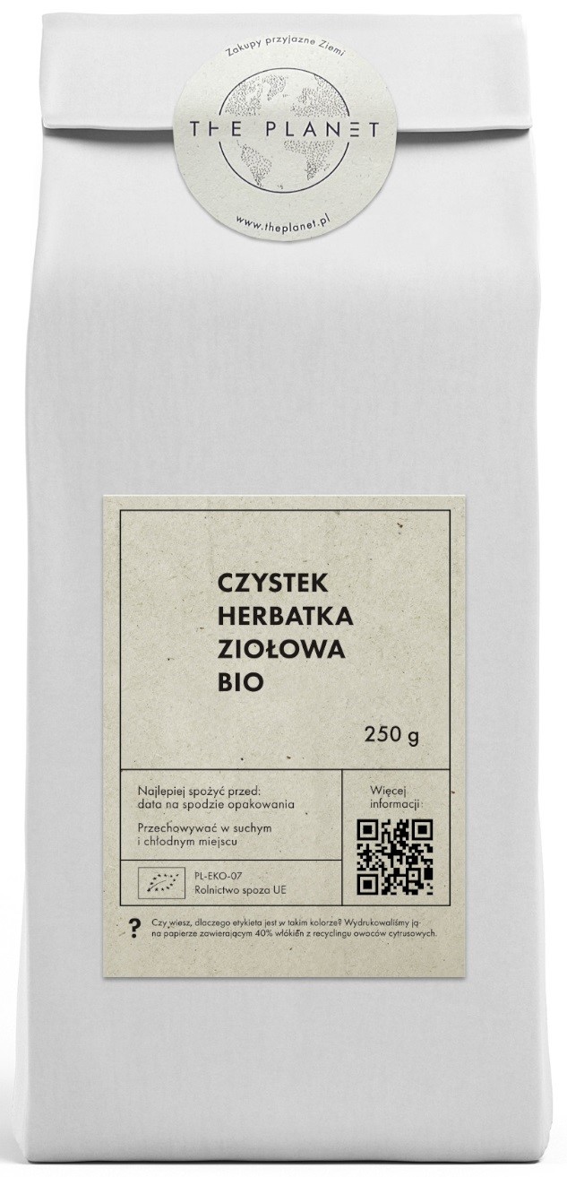CZYSTEK (HERBATKA ZIOŁOWA) BIO 250 g - THE PLANET