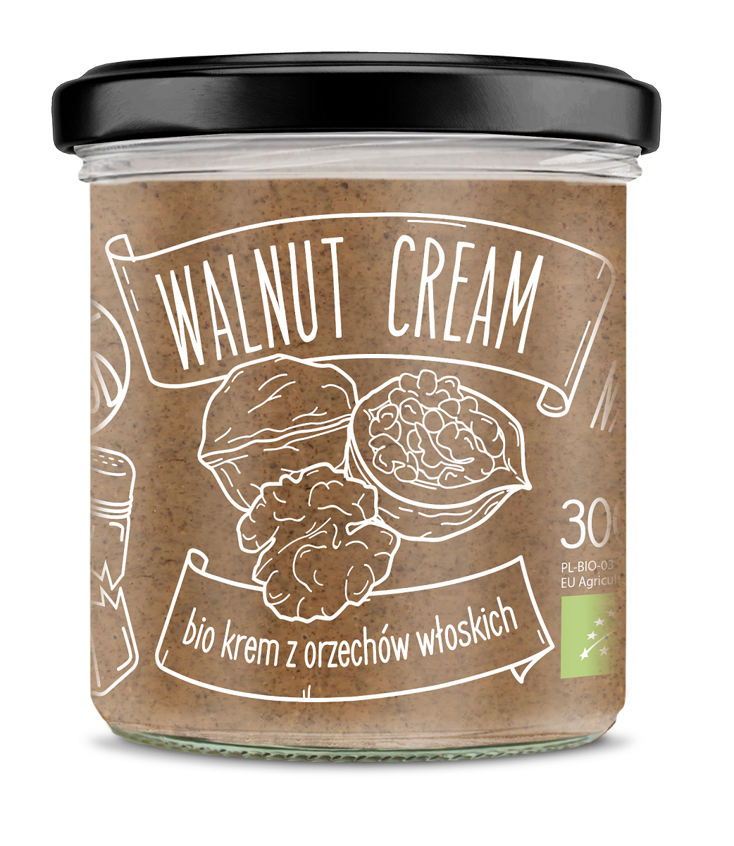 KREM Z PRAŻONYCH ORZECHÓW WŁOSKICH BIO 300 g - DIET-FOOD - obrazek 2