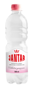 WODA ŹRÓDLANA ŚREDNIOZMINERALIZOWANA LEKKO GAZOWANA 500 ml - JANTAR