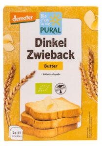 SUCHARKI ORKISZOWE MAŚLANE BIO 200 g - PURAL