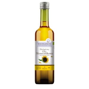 OLEJ SŁONECZNIKOWY TŁOCZONY NA ZIMNO BIO 500 ml - BIO PLANETE