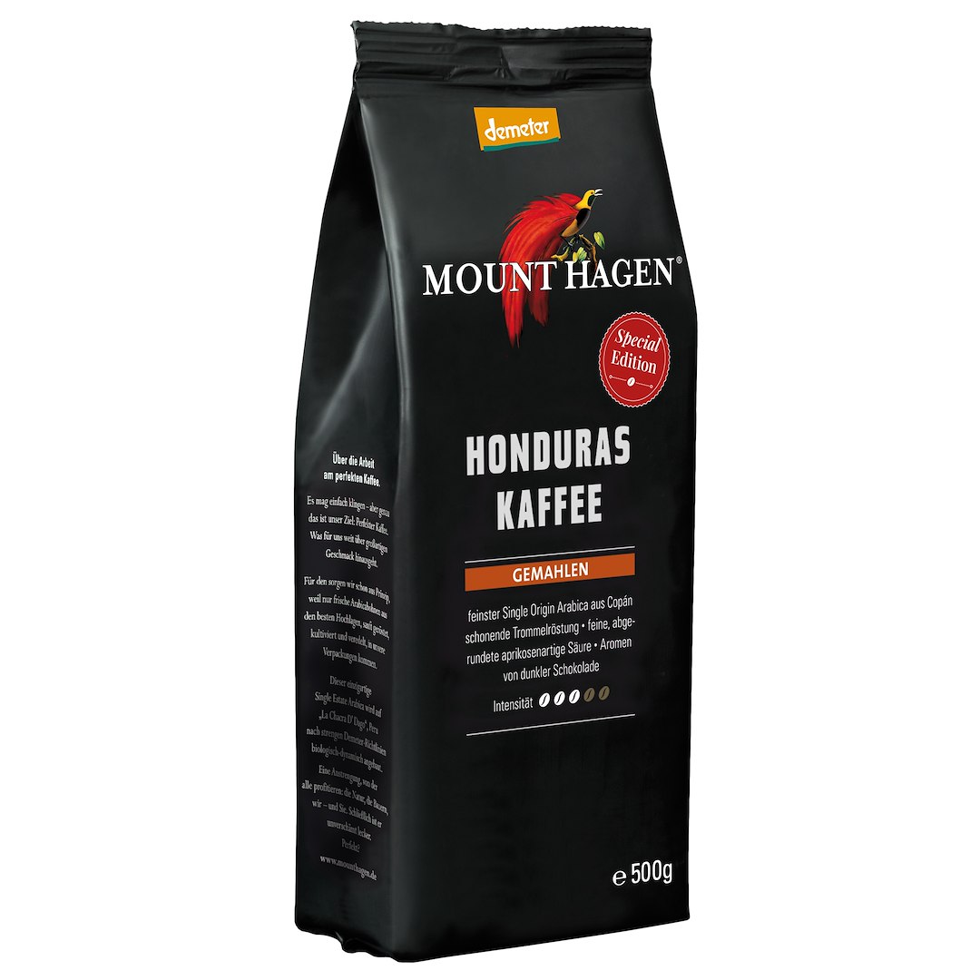 KAWA MIELONA ARABICA 100 % HONDURAS DEMETER BIO 500 g - MOUNT HAGEN