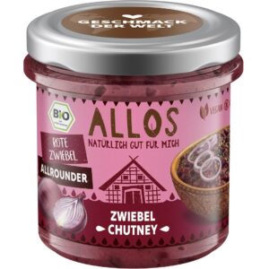 PASTA KANAPKOWA CHUTNEY CEBULOWY BEZGLUTENOWA BIO 140 g - ALLOS