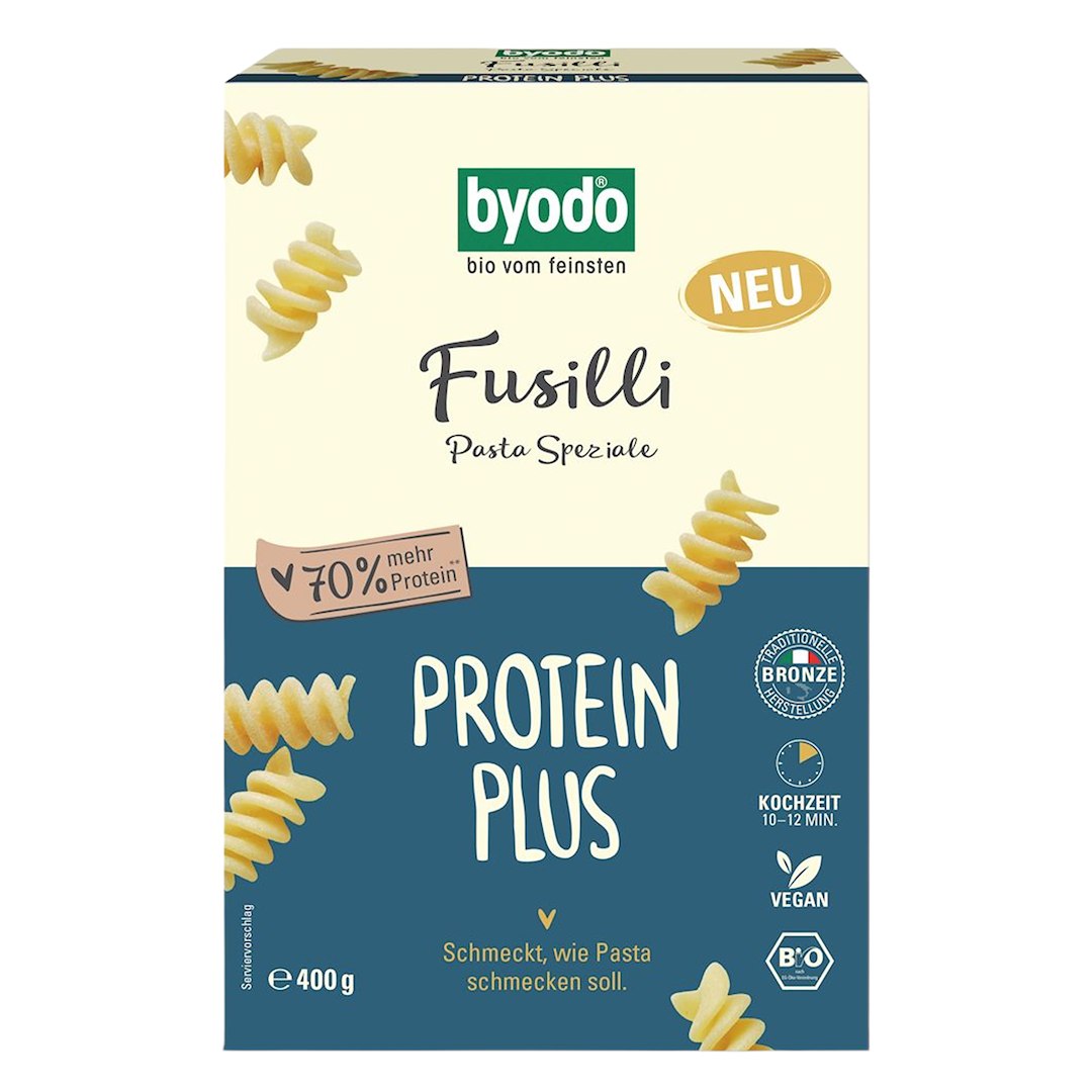 MAKARON PROTEINOWY (SEMOLINOWY Z DYNIĄ) ŚWIDERKI BIO 400 g - BYODO