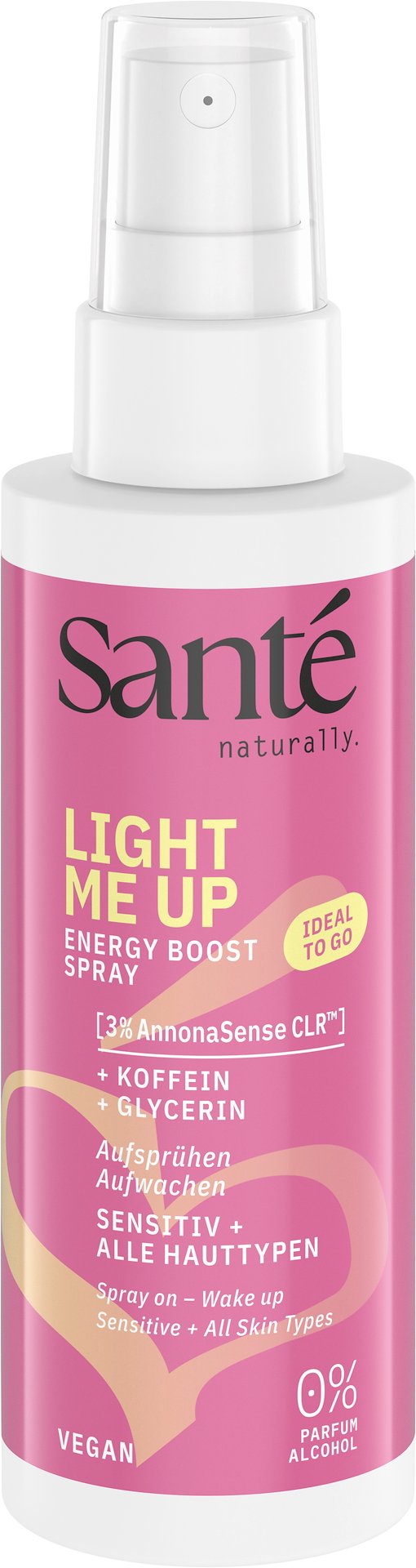 SPRAY ENERGETYZUJĄCY DO TWARZY Z KOFEINĄ ECO 75 ml - SANTE