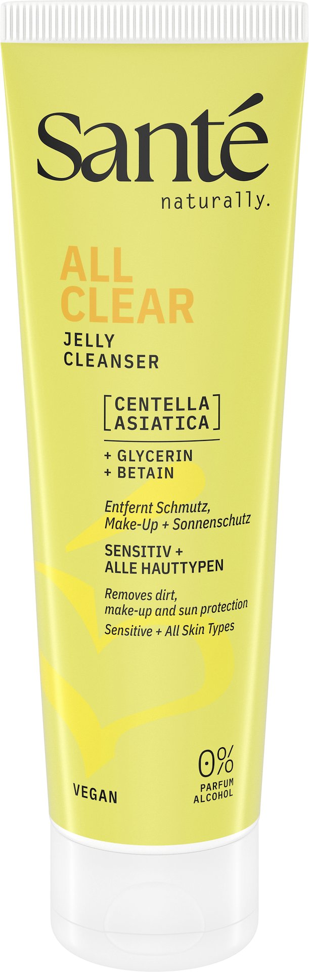 ŻEL OCZYSZCZAJĄCY DO MYCIA TWARZY Z WĄKROTKĄ AZJATYCKĄ I BETAINĄ ECO 150 ml - SANTE