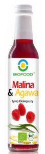 SYROP MALINA Z AGAWĄ BIO 250 ml - BIOFOOD