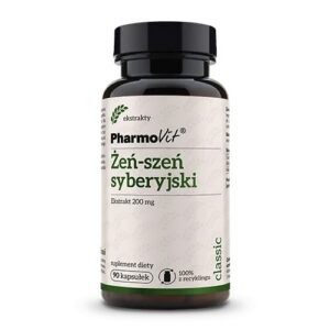 ŻEŃ-SZEŃ SYBERYJSKI (200 mg) BEZGLUTENOWY 90 KAPSUŁEK - PHARMOVIT (CLASSIC)