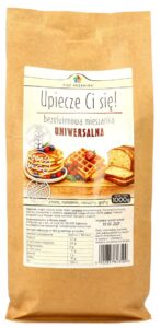 MIESZANKA UNIWERSALNA BEZ DODATKU CUKRÓW BEZGLUTENOWA 1 kg - PIĘĆ PRZEMIAN