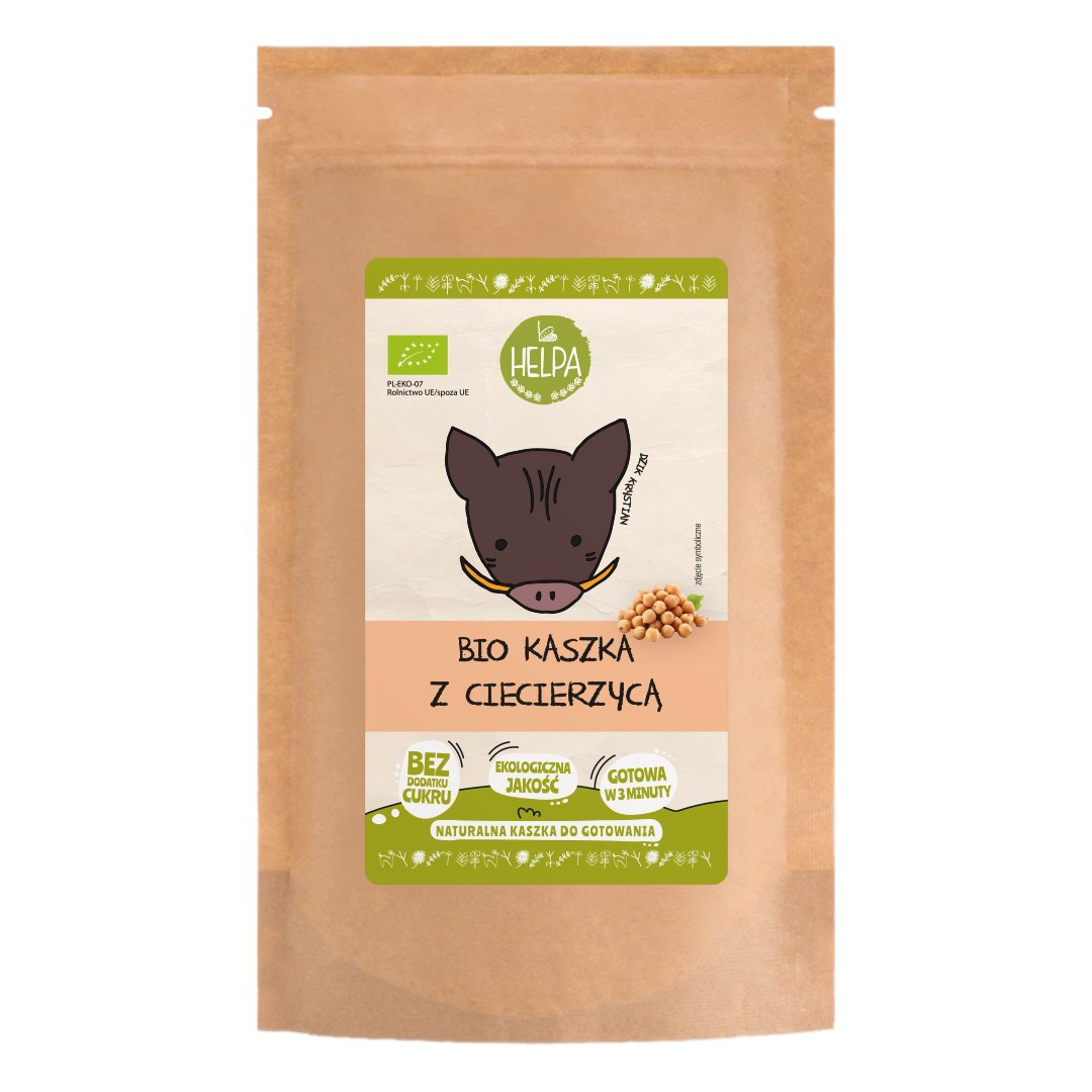 KASZKA ORKISZOWA Z CIECIERZYCĄ BEZ DODATKU CUKRÓW BIO 200 g - HELPA