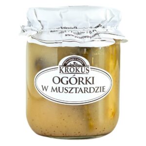 OGÓRKI KONSERWOWE W MUSZTARDZIE 500 g (250 g) - KROKUS