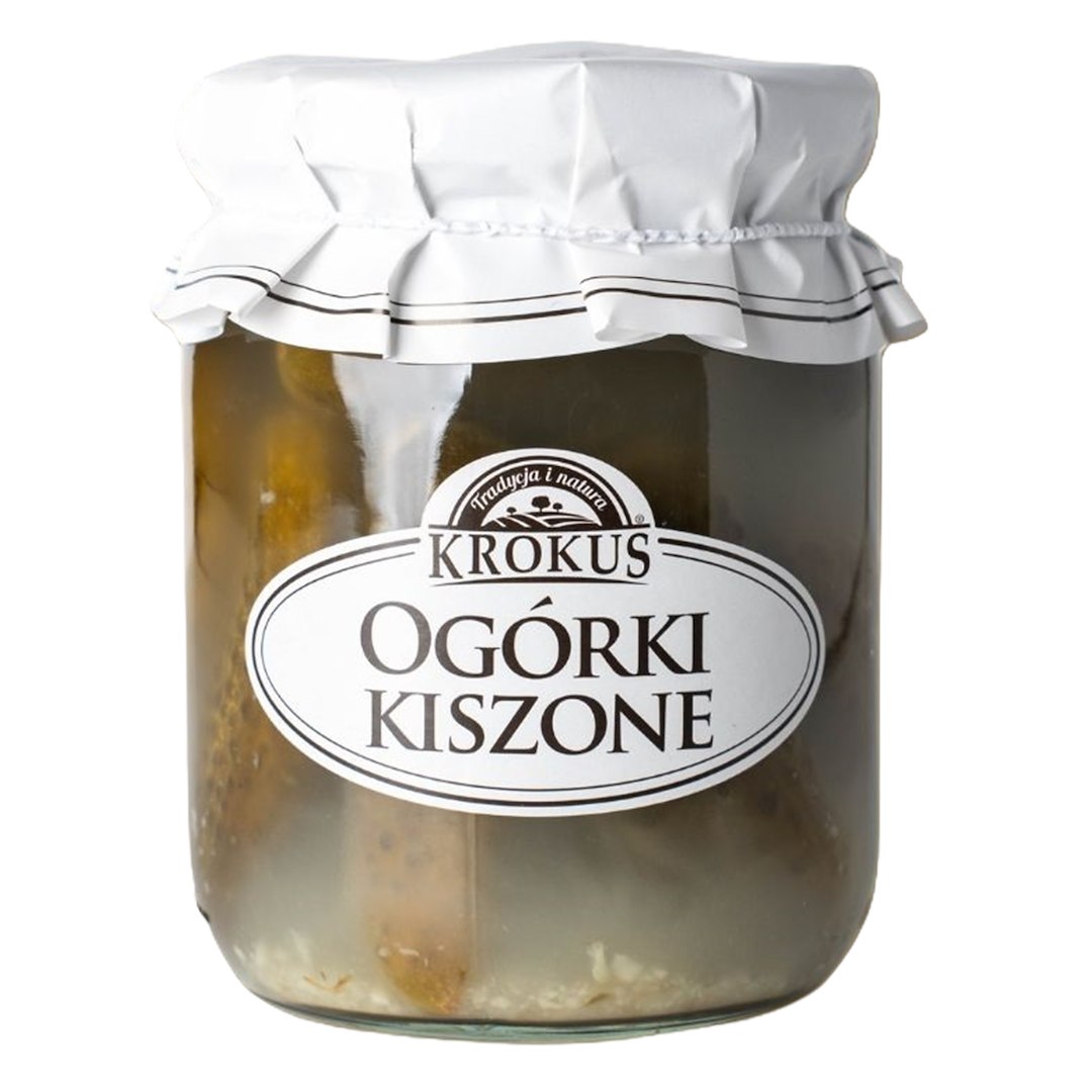 OGÓRKI KISZONE BEZGLUTENOWE 480 g (280 g) - KROKUS