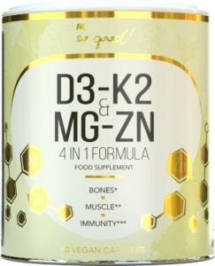 WITAMINA K2 + D3 + MAGNEZ + CYNK 60 KAPSUŁEK - SO GOOD!