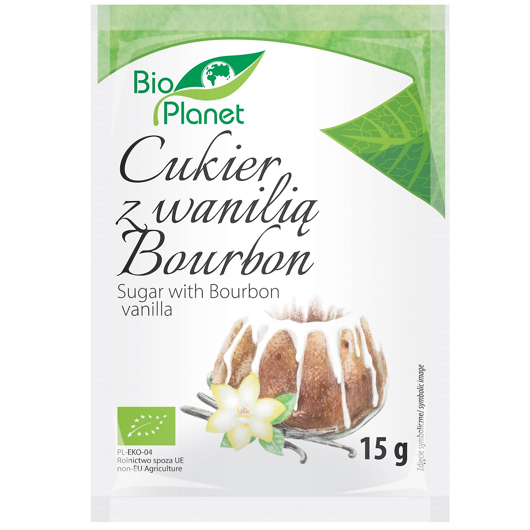 CUKIER Z WANILIĄ BOURBON BIO 15 g - BIO PLANET