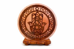 LAMPA SOLNA Z MOTYWEM CHAMSA 5 kg - HIMALAYAN SALT