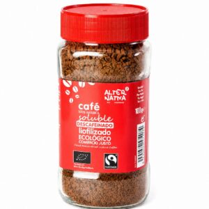 KAWA ROZPUSZCZALNA LIOFILIZOWANA BEZKOFEINOWA ARABICA 100 % FAIR TRADE BIO 100 g - ALTERNATIVA3