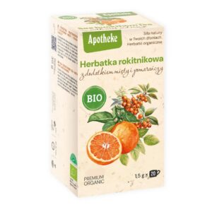 HERBATKA ROKITNIKOWA Z MIĘTĄ I POMARAŃCZĄ BIO (20 x 1,5 g) 30 g - APOTHEKE