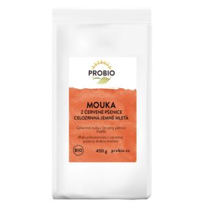 MĄKA Z PSZENICY CZERWONEJ PEŁNOZIARNISTA BIO 450 g - PROBIO