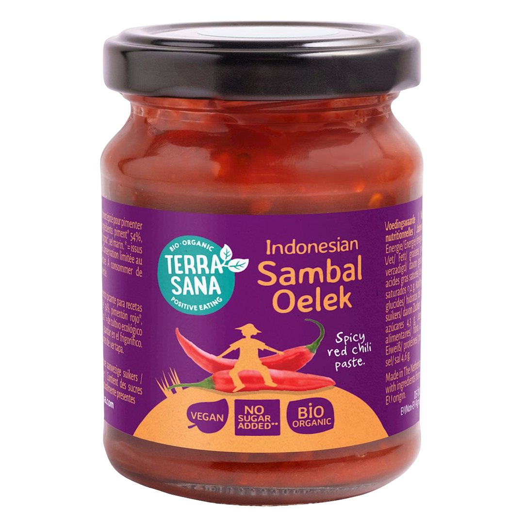 PASTA CHILI SAMBAL OELEK BIO 125 g - TERRASANA