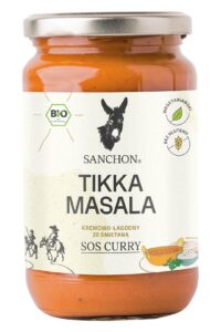 SOS CURRY TIKKA MASALA BEZGLUTENOWY BIO 320 ml - SANCHON