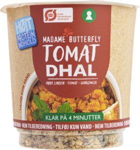 DANIE BŁYSKAWICZNE PROTEINOWE DAL POMIDOROWY BIO 60 g - MADAME BUTTERFLY