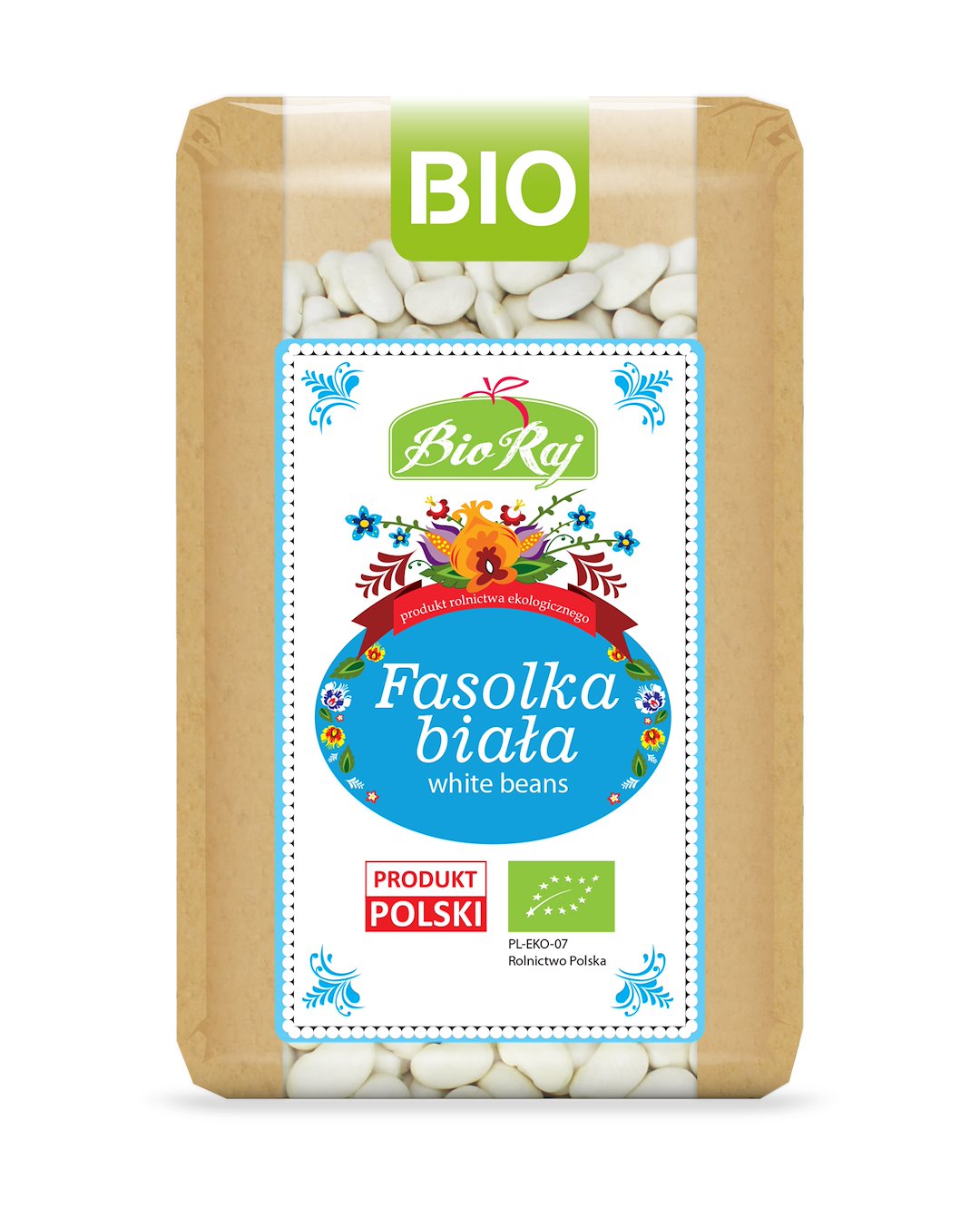 FASOLKA BIAŁA BIO (POLSKA) 500 g - BIO RAJ
