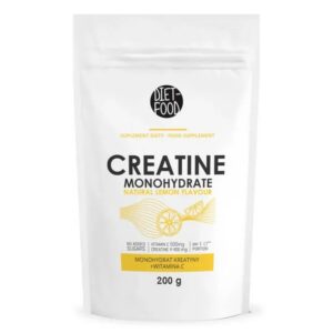 KREATYNA Z WITAMINĄ C O SMAKU CYTRYNOWYM 200 g - DIET-FOOD