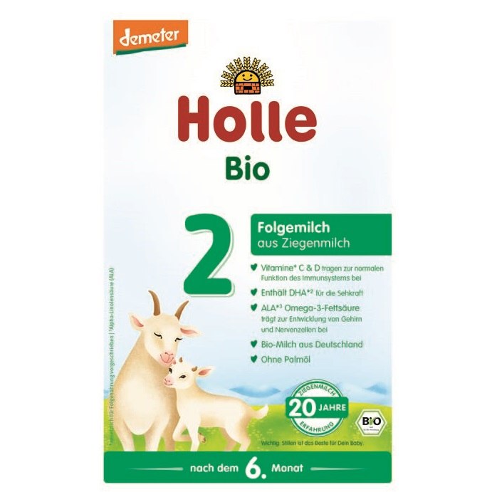 MLEKO KOZIE 2 NASTĘPNE DLA NIEMOWLĄT PO 6 MIESIĄCU DEMETER BIO 400 g - HOLLE