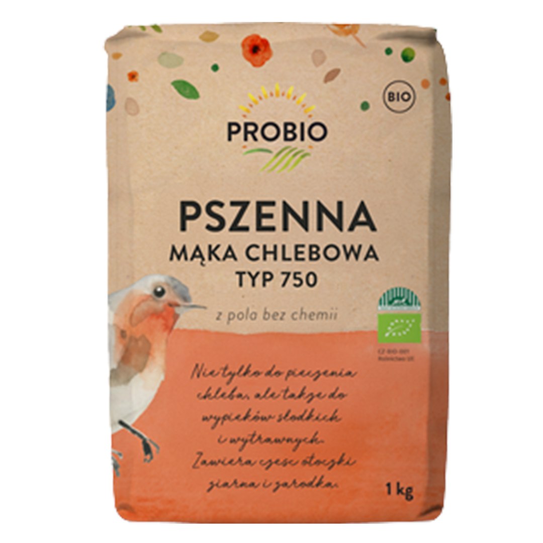 MĄKA PSZENNA CHLEBOWA TYP 750 BIO 1 kg - PROBIO