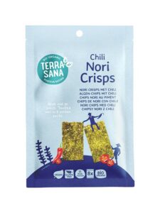 CHIPSY NORI Z CHILI BEZGLUTENOWE BIO 16 g - TERRASANA