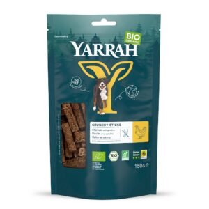 (DLA PSA) PRZYSMAK - PAŁECZKI Z KURCZAKIEM I SPIRULINĄ BIO 150 g - YARRAH