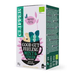 HERBATKA IMBIROWO - MIĘTOWA NA TRAWIENIE (GOOD GUT FEELING) BIO (15 x 2 g) 30 g - CLIPPER