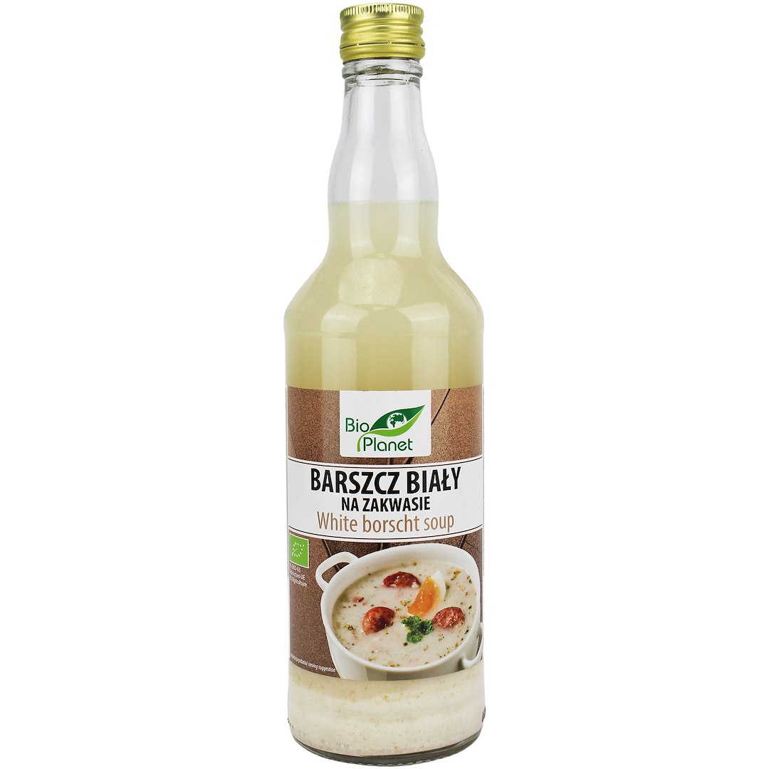 BARSZCZ BIAŁY NA ZAKWASIE NIEPASTERYZOWANY BIO 500 ml - BIO PLANET (PRODUKT SEZONOWY)