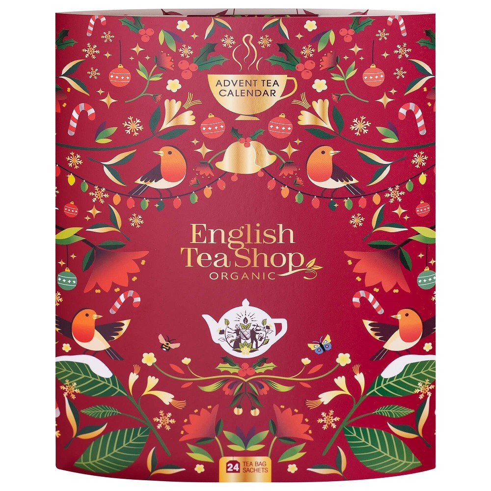 KALENDARZ ADWENTOWY ZESZYT (HERBATY I HERBATKI) BIO (24 x 1,8 g) 43,25 g - ENGLISH TEA SHOP ORGANIC (PRODUKT SEZONOWY)